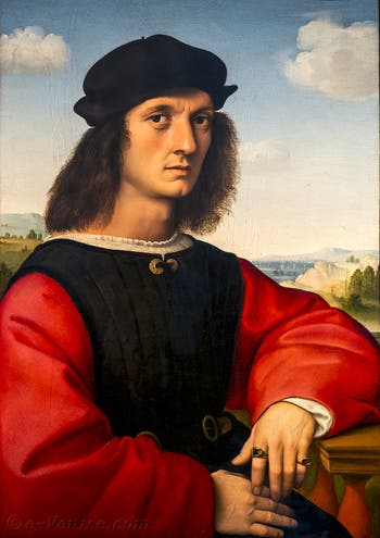 Raphaël, Portrait d'Angelo Doni, 1504-1505, Galerie Palatina à Florence Italie