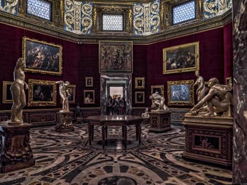 Salle de la Tribune de la Galerie des Offices Uffizi, Florence Italie