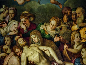 Bronzino, La déposition du Christ, 1545-1553, Chapelle Eléonore de Tolède, Palazzo Vecchio, Florence Italie