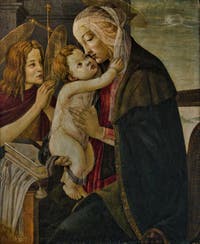Atelier Botticelli, Vierge à l'Enfant et saint Jean enfant, Palazzo Vecchio Florence Italie