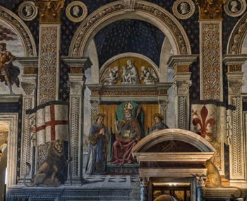 Domenico Ghirlandaio, saint Zénobe Salle des Gigli, des Lys, 1482-1485, du Palazzo Vecchio à Florence Italie