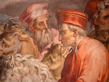 Giorgio Vasari, Le Départ de Cosme l’Ancien pour l’Exil, salle Cosme l'Ancien au Palazzo Vecchio à Florence en Italie.