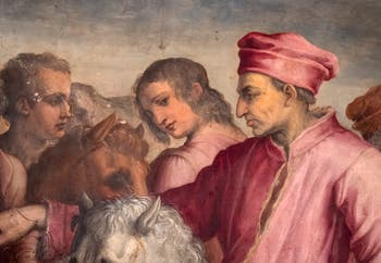 Giorgio Vasari, Retour de l’exil de Cosme l’Ancien, Salle Cosme l'Ancien au Palazzo Vecchio à Florence en Italie.