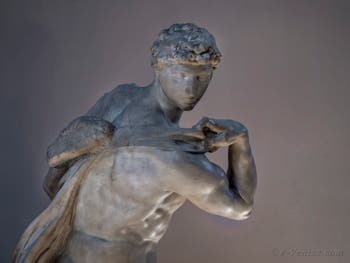 Michel-Ange, le Génie de la Victoire ou Le Vainqueur, dans la Salle des Cinq-Cents du Palazzo Vecchio à Florence en Italie