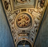 Fresques des plafonds des couloirs du Palazzo Vecchio à Florence, Italie