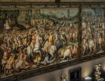 La Salle des Cinq Cents, dei Cinquecento, Palazzo Vecchio à Florence en Italie
