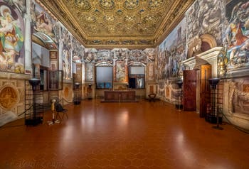 Francesco Salviati, Fresques de la salle des audiences du Palazzo Vecchio à Florence en Italie.