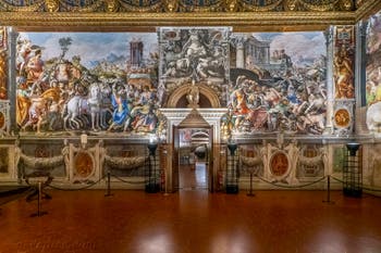 Francesco Salviati, Fresques de la salle des audiences du Palazzo Vecchio à Florence en Italie.