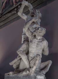 Vincenzo de Rossi, Hercule tue le Centaure Nessos, salle des Cinq-Cents du Palazzo Vecchio à Florence en Italie