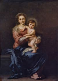 Bartolomé Esteban Murillo, Vierge à l'Enfant, 1650-1655, Galerie Palatina Pitti, Florence Italie