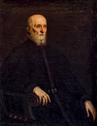 Le Tintoret, Jacopo Robusti, Portrait d'Alvise Luigi Cornaro, 1565, galerie Palatina Pitti, Florence Italie