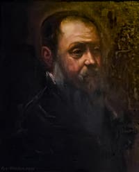 Le Tintoret, Jacopo Robusti, Portrait d'homme, galerie Palatina Pitti, Florence Italie