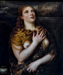 Titian, Tiziano Vecellio, Saint Mary Magdalene Penitent, 1533, Palatina Pitti Gallery, Florence Italy