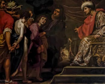 
Lorenzo Lippi ou Matteo Rosselli, Trois jeunes juifs condamnés au supplice au four, 1630-1640, galerie Palatina Pitti, Florence Italie