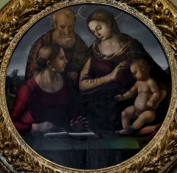 Luca Signorelli, Sainte Famille et sainte Catherine d'Alexandrie, 1491-1492, galerie Palatina Pitti, Florence Italie