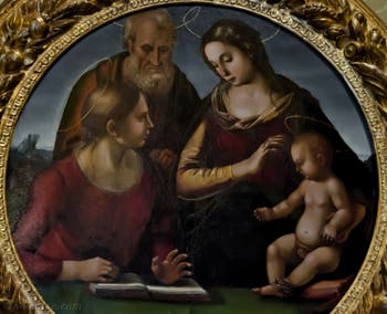 Luca Signorelli, Sainte Famille et sainte Catherine d'Alexandrie, 1491-1492, galerie Palatina Pitti, Florence Italie