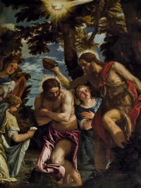 Paul Véronèse, Paolo Caliari, le Baptème du Christ, 1583-1584, Galerie Palatina Pitti, Florence Italie