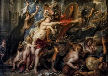 Pierre Paul Rubens, Venus traite avec Mars, les conséquences de la guerre, 1638, galerie Palatina Pitti, Florence Italie