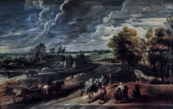 Pierre Paul Rubens, Retour des champs, 1632-1634, galerie Palatina Pitti, Florence Italie