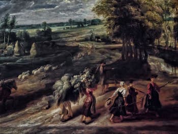 Pierre Paul Rubens, Retour des champs, 1632-1634, galerie Palatina Pitti, Florence Italie