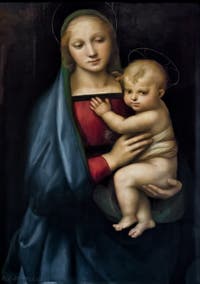 Raphaël, Vierge avec Jésus enfant, Vierge du Grand Duc, 1506-1507, Galerie Palatina Pitti, Florence Italie