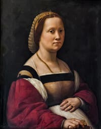 Raphaël, Portrait de femme enceinte, 1508, Galerie Pitti Palatina, Florence Italie