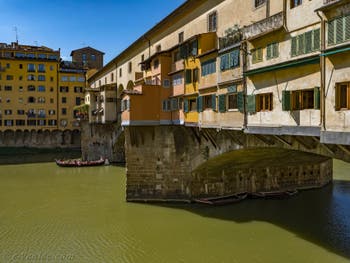 Le Ponte Vecchio sur l'Arno à Florence en Italie