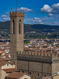Le Bargello vu depuis la Tour Arnolfo du Palazzo Vecchio à Florence en Italie