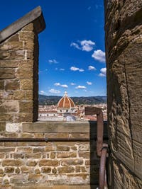 Le dôme du Duomo vu depuis la tour Arnolfo du Palazzo Vecchio à Florence