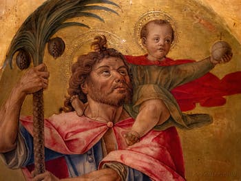 Bartolomeo Vivarini, Polyptyque de Saint Christophe, à la Pinacothèque Ambrosiana à Milan