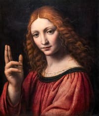 Bernardino Luini, Le Le Rédempteur Jeune Christ Bénisssant ou Le Rédempteur, à la pinacothèque Ambrosiana à Milan