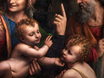 Bernardino Luini, Sainte Famille avec sainte Anne et saint Jean, à la pinacothèque Ambrosiana à Milan