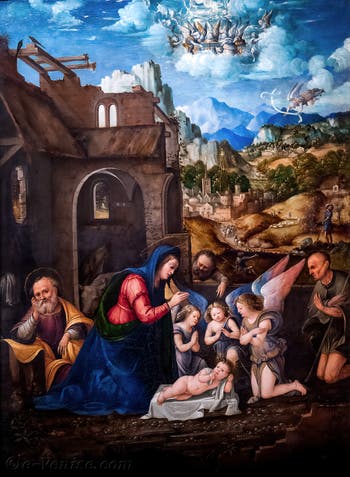 Martino Piazza, Adoration de l’Enfant Jésus, à la Pinacothèque Ambrosiana à Milan