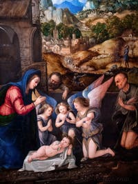 Martino Piazza, Adoration de l’Enfant Jésus, à la Pinacothèque Ambrosiana à Milan