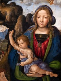 Pinturicchio, Vierge à l'Enfant et Dévot,  à la Pinacothèque Ambrosiana à Milan