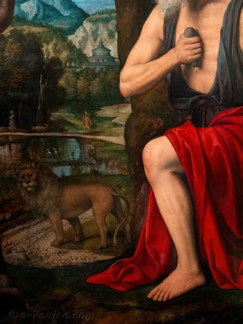 Bernardino Luini, Der reuige Heilige Hieronymus, im Museum Poldi Pezzoli in Mailand, Italien