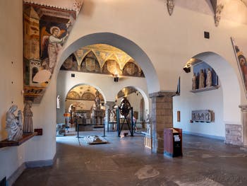 Fresques de l'église San Giovanni in Conca au Château Sforza de Milan en Italie