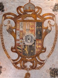 Fresques de l'église San Giovanni in Conca au Château Sforza de Milan en Italie
