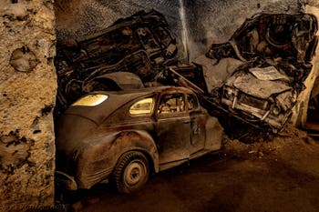 Le Tunnel et les salles de la Galeria Borbonica, le tunnel Bourbon à Naples en Italie