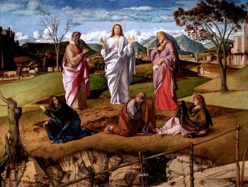 Giovanni Bellini, Transfiguration du Christ, musée Capodimonte à Naples en Italie