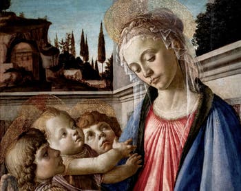 Botticelli, Vierge à l'enfant et deux anges, musée Capodimonte à Naples en Italie