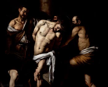 Le Caravage, La flagellation du Christ, musée Capodimonte à Naples en Italie