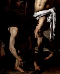 Le Caravage, La flagellation du Christ, musée Capodimonte à Naples en Italie