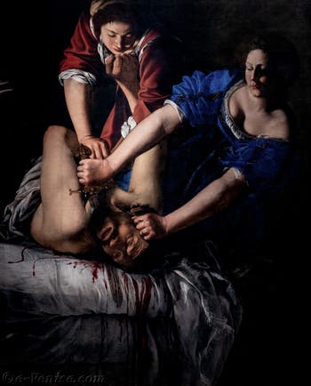 Artemisia Gentileschi, Judith décapitant Holopherne, musée Capodimonte à Naples en Italie