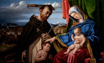 Lorenzo Lotto, Vierge à l'Enfant et saint Pierre martyr, musée Capodimonte à Naples en Italie