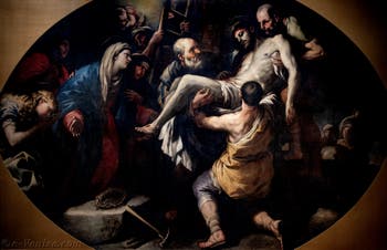 Luca Giordano, Déposition du Christ, musée Capodimonte à Naples en Italie