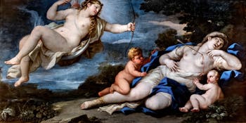 Luca Giordano, Diane tuant Niobe, musée Capodimonte à Naples en Italie