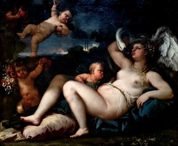 Luca Giordano, Léda et le cygne, musée Capodimonte à Naples en Italie