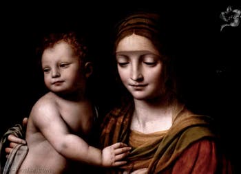 Bernardino Luini, Vierge à l'Enfant, musée Capodimonte à Naples en Italie