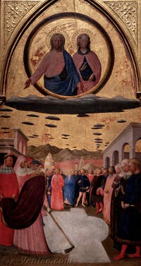 Masolino da Panicale, Fondation de l'église Santa Maria Maggiore à Rome, musée Capodimonte à Naples en Italie